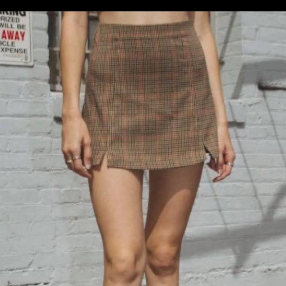 Brandy Melville Plaid Mini Skirt